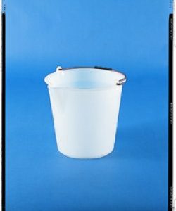 SECCHIO BIANCO con becco e graduazione  17 l