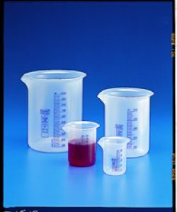 BICCHIERE GRADUATO BLU  forma bassa  100 ml