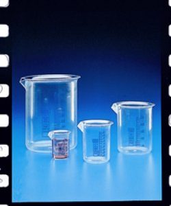 BICCHIERE GRADUATO BLU forma bassa  100 ml