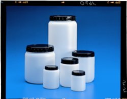 vasi cilindrici HDPE Vaso cilindrico in HDPE con tappo e sottotappo 1000 ml  1 pz.