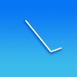 Bacchetta ad L per semina  sterilizzata