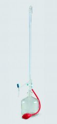Burette automatiche, vetro Borosilicato 3.3, classe AS  Capacità 10 ml Graduazione 0,02 ml Tolleranza 0,020 ± ml Spigolo chiaro