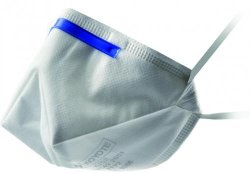 Respiratori Serie K100, Mascherine Pieghevoli Maschera pieghevole Livello di protezione FFP2 codifica colore blu