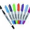 Permanent marker Sharpie® dual tip pen set, 8 colours pack of 8