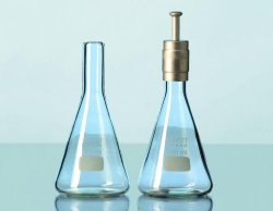Beuta Erlenmeyer, vetro DURAN®  Capacità 100 ml Diam. 60 mm Ø  collo 18 mm Altezza 120 mm