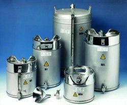 Safety standing vessels,,st.steel,cap. 10 ltr. 202/10