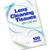 Salviette per pulizia lenti  Largh. 100 mm Lungh. 150 mm