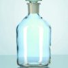 Bottiglia per reagenti bocca STRETTA con tappo, vetro soda-lime  Capacità 100 ml Diam. 52 mm Altezza 96 mm Cono 14/15 NS Colore