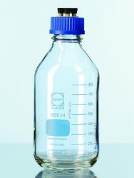 Bottiglie HPLC, DURAN® sistema completo, 4 ingressi, tappo a vite  Capacità 1000 ml