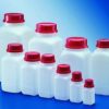 Bottiglie quadrate per reagenti , PE-HD  Capacità 2500 ml Colore bianco Largh. 122 mm Profondità 122 mm Altezza  senza  tappo 2