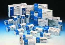 Strisce reattive MERCKOQUANT®  Per Solfiti Range di  misura 10 - 400 mg/l SO32-