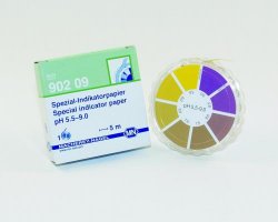 Cartine indicatrici speciali  Range 0,5 - 5,5 pH Ricarica da 3 rotoli