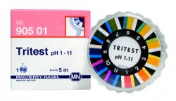 Cartina indicatrice di pH, Tritest  Range 1 - 11 pH Ricarica da 3 rotoli