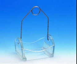 CESTELLO per colorazione vetrini  Tipo Cestello per vetrini Largh. 30 mm Lungh. 85 mm Altezza 45 mm