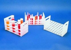 Supporto per provette, PP  Altezza 111 mm Per Ø 10-13 mm Numero  posti 6 x 12