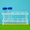Supporto per provette, filo di acciaio / filo nylon  Tipo Filo rivestito in Nylon Numero  posti 5 x 2 Dimensioni (L x P x H) 19