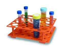 Snap together conical tube rack, orange for conical tubes 30 x 15 ml, 20 x 50 ml