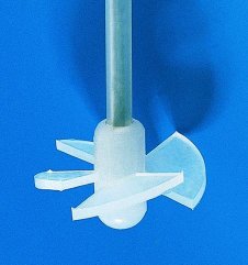 Asta di agitazione ad elica, PP/PE   45 Ø  albero agitatore 6 mm Lungh. 380 mm