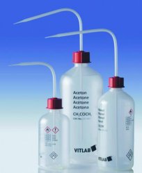VITsafe™ Spruzzette di Sicurezza, collo stretto, PP/PE-LD  Etichetta Metanolo Capacità 500 ml Filettatura 25 GL Materiale PE-LD