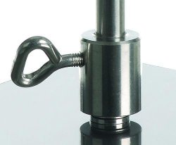 Boccole filettate di supporto per aste  Materiale Acciaio 18/10 Diam. 12