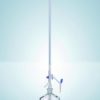 Burette automatiche di Pellet, con chiave a pillo PTFE e rubinetto intermedio, vetro DURAN®, Classe AS  Capacità 25 ml Grad. 0,