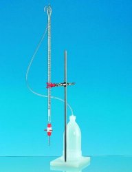 Burette automatiche, Silberbrand, classe B  Capacità 10 ml Graduazione 0,05 ml Tolleranza 0,05 ± ml Lungh. 445 mm