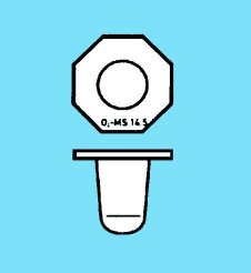 Spare plastic stoppers,bottles 100 ml,NS 14.5