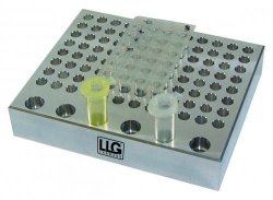 LLG- Blocchi termostatici exact, alluminio LLG_blocco alluminio, 12 x 15.0ml provette Centrifuga