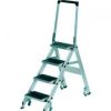 Scala di sicurezza, pieghevole  N° di steps 3 Altezza  piattaforma 0,70* m Peso 8,4 kg
