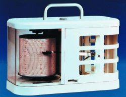 Thermograph,clockwork drum,7 days/24 hours range: -35° - +45°C