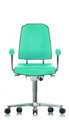 Sedute da laboratorio, GMP Tipo Sedia da laboratorio Classic Regolazione altezza seduta 460 - 640 mm seduta e schienale in s