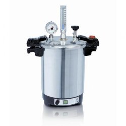 Autoclavi da tavolo CERTOCLAV-EL 12L / 18L  Tipo EL 12L GS Capacità 12 Litri Diam. 240 mm Altezza  interna 260 mm