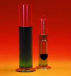 Cilindri per densimetri, vetro  Altezza 150 mm Diam. 38 mm