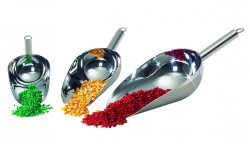 Sessole per alimenti, Acciaio inossidabile  Capacità 200 ml Lungh.  totale 230 mm Lungh. Sessola 140 mm