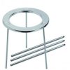 SOSTEGNO A TREPPIEDE ACCIAIO INOX Remanit 4301  Ø int. 100 mm
