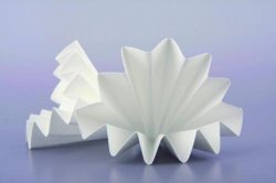 Carta da filtro, qualitativa, filtri piegati Tipo FP 593 Peso 84 g / m² Diam. 110 mm