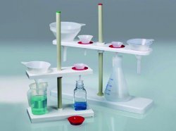 Supporti per imbuti LaboPlast®, PP  Per  imbuti 2 n° Largh. 140 mm Lungh. 300 mm Altezza 480 mm