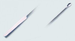 Spatola con micro cucchiaio, acciaio inossidabile 18/10  Lungh. 150 mm