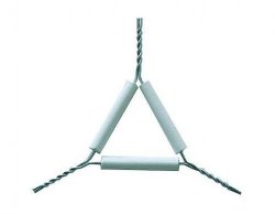 Supporto a triangolo per crogiolo  Lungh.  lati 100 mm Peso 58 g
