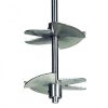 Aste di agitazione a doppia lama, acciaio inossidabile 1.4305  80 Ø  albero agitatore 8 mm Lungh. 500 mm