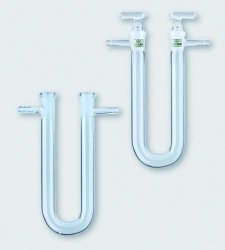 Tubi di essiccazione, forma ad U  Lungh. 100 mm NS - Diam. 13 mm senza rubinetto
