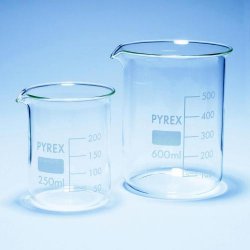 Beaker, Pyrex®, forma bassa  Capacità 100 ml Ø  est. 50 mm Altezza 70 mm