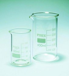 Beaker, forma alta, Pyrex®  Capacità 100 ml Ø  est. 48 mm Altezza 80 mm
