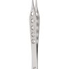Micro-Adson Forceps - Fenestrated Handle1x2 Teeth/Straight/12cm