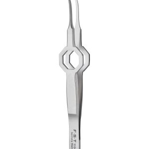 Octagon Forceps - 1x2 Teeth/Curved/9.5cm