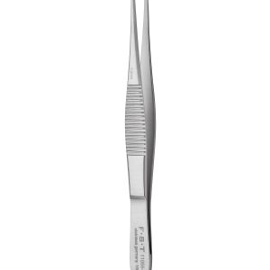 Graefe Forceps - 1x2 Teeth/Curved/10cm