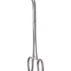 Backhaus Towel Forceps - Round Tips/Curved/13cm