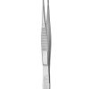 Extra Fine Graefe Forceps - Serrated/Curved/10cm
