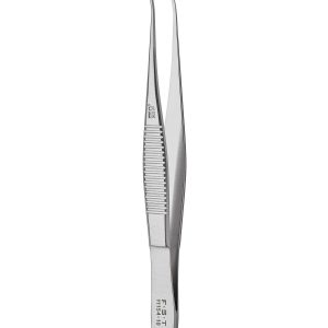 Extra Fine Graefe Forceps - 1x2 Teeth/Curved/10cm