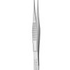 Extra Fine Graefe Forceps - 1x2 Teeth/Curved/10cm